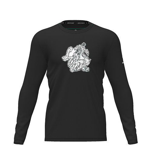 [CUS-DRIF-TEES-PER-CNK-LSL-BLK-YXS-LOGO2] Dri Fit Performance T-Shirt (Youth XS, Black, Logo 2, Long Sleeve)