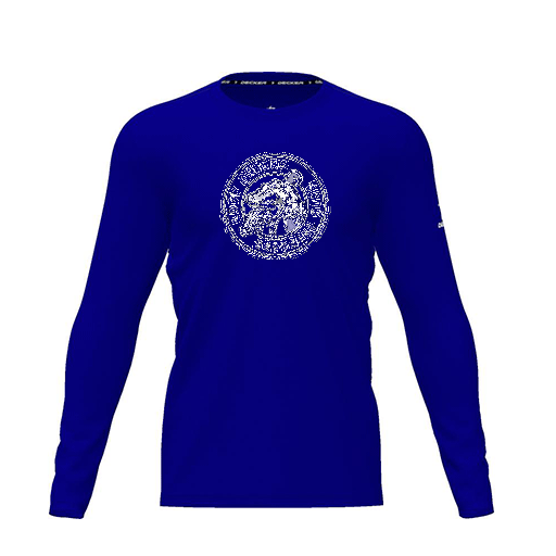 [FTLCDFRY-YXS-LOGO3] Dri Fit Performance T-Shirt (Youth XS, Royal, Logo 3, Long Sleeve)