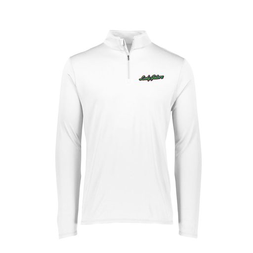 [FTLQFLWH-FAXS-LOGO1] Decker Women's Flex-Lite 1/4 Zip Shirt (Female Adult XS, White, Logo 1)