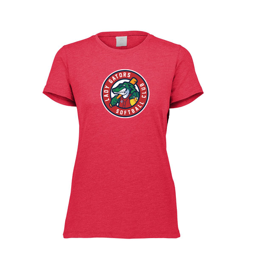 [FTSCUBRD-FAXS-LOGO3] Decker Women's Tri-Blend T-Shirt - Short Sleeve (Female Adult XS, Red, Logo 3)