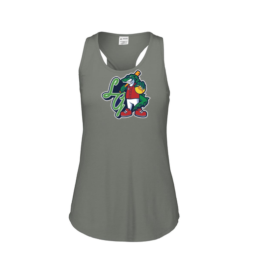 [FT0TUBGY-FAS-LOGO2] Ladies Tri Blend Tank Top (Female Adult S, Gray, Logo 2)