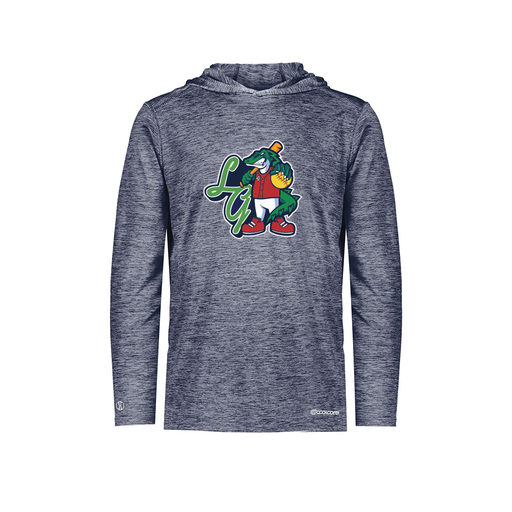 [FOLHCGNV-YS-LOGO2] Decker Youth Charge Hoodie (Youth S, Navy, Logo 2)