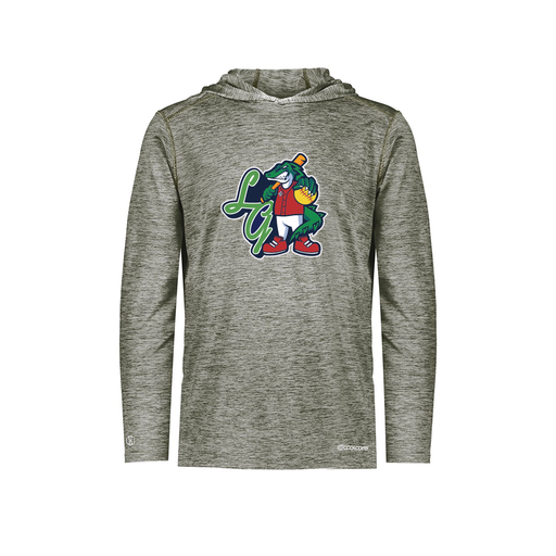 [FOLHCGGY-YS-LOGO2] Decker Youth Charge Hoodie (Youth S, Gray, Logo 2)