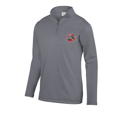 [FOLQFFGY-YS-LOGO3] Decker Youth FlexFleece 1/4 Zip (Youth S, Gray, Logo 3)