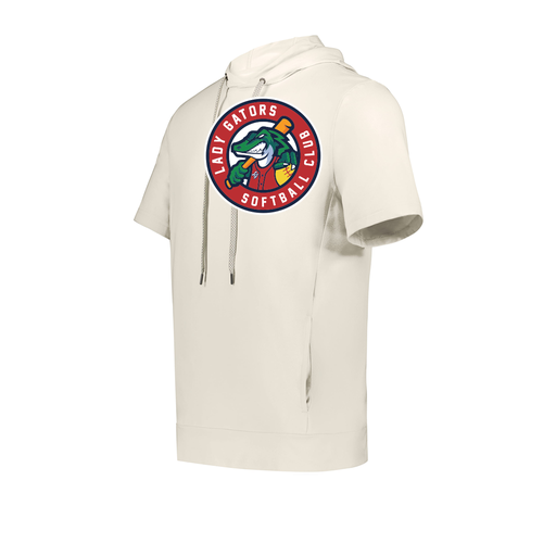 [222605-WHT-YS-LOGO3] YOUTH VENTURA SOFT KNIT SHORT SLEEVE HOODIE (Youth S, White, Logo 3)