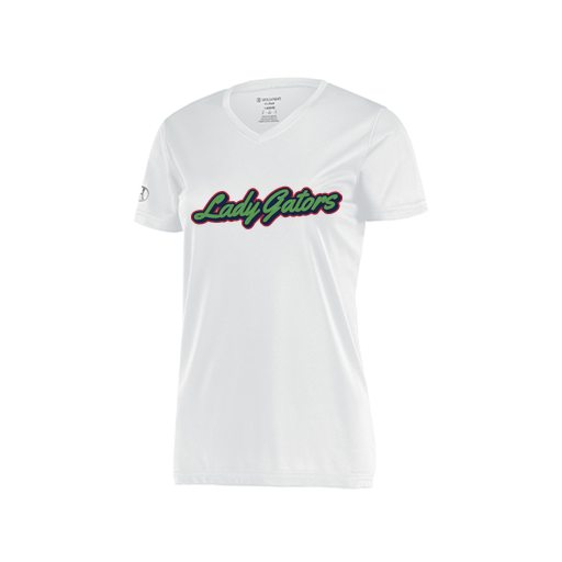[222820.005.S-LOGO1] Ladies Movement Dri Fit Shirt (Female Adult S, White, Logo 1)