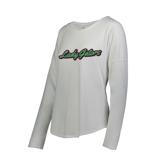 [3077.005.S-LOGO1] Ladies LS Ultra-blend T-Shirt (Female Adult S, White, Logo 1)
