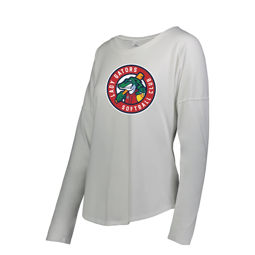 [FTLCUBWH-FAS-LOGO3] Decker Women's Tri-Blend T-Shirt - Long Sleeve (Female Adult S, White, Logo 3)