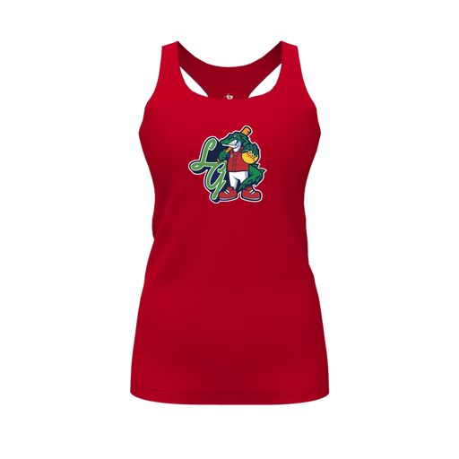 [FT0TRBRD-FYS-LOGO2] Decker Racerback Tank Top (Female Youth S, Red, Logo 2)