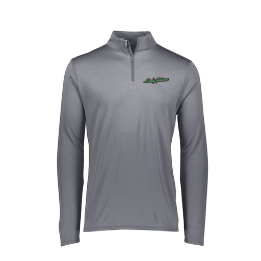 [FTLQFLGY-FAXS-LOGO1] Ladies Flex-Lite 1/4 Zip Shirt (Female Adult XS, Gray, Logo 1)
