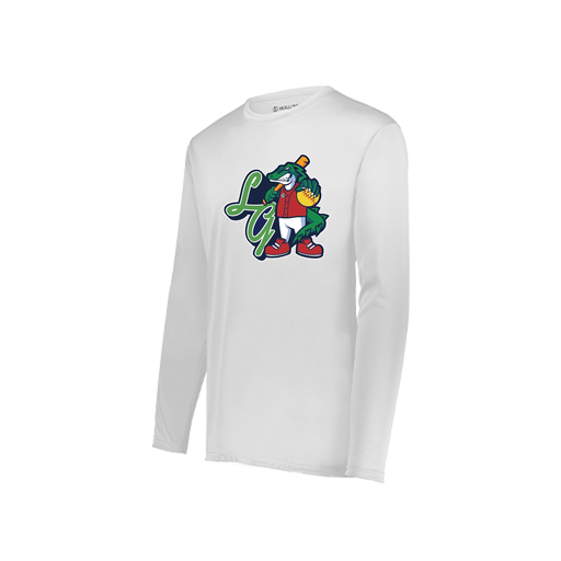 [222822.005.XS-LOGO2] Men's LS Smooth Sport Shirt (Adult XS, White, Logo 2)