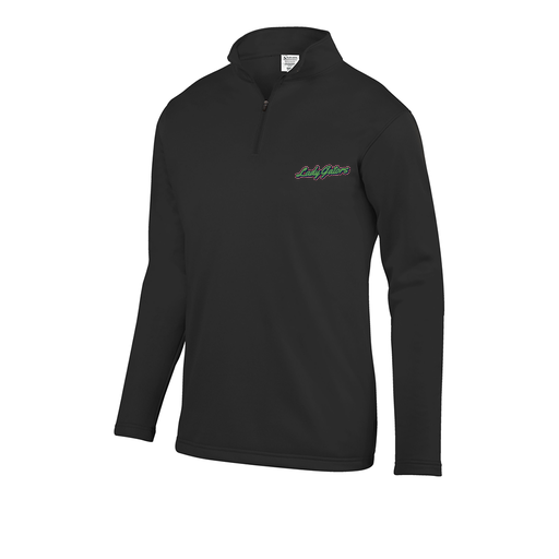 [DFW-FFQZ-BLK-AS-LOGO1] Men's FlexFleece 1/4 Zip (Adult S, Black, Logo 1)