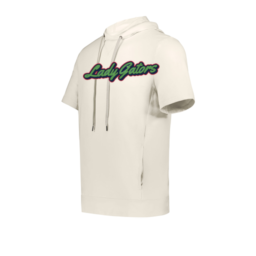 [222605-WHT-YS-LOGO1] YOUTH VENTURA SOFT KNIT SHORT SLEEVE HOODIE (Youth S, White, Logo 1)