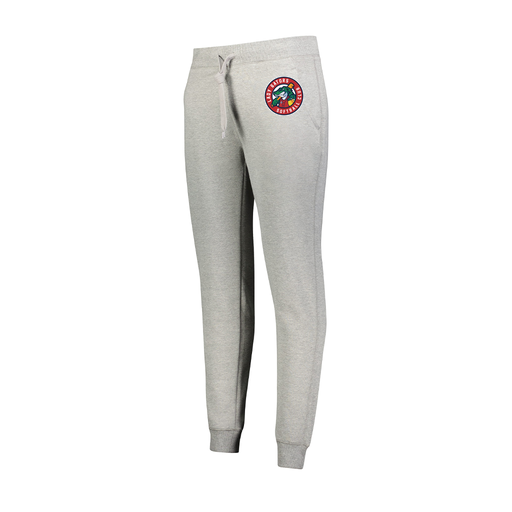 [229748.017.XS-LOGO3] Ladies 60/40 Fleece Jogger (Female Adult XS, Silver, Logo 3)